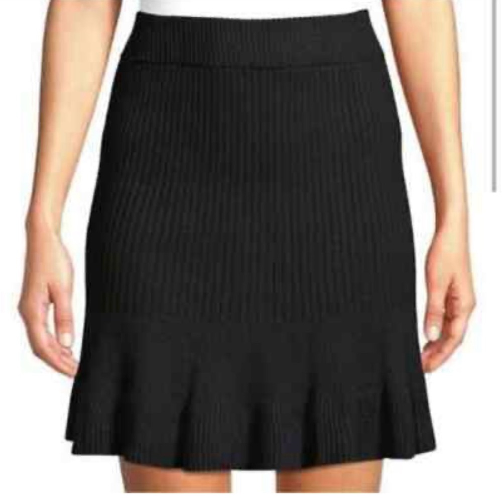 Free People Black Mini Skirt